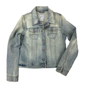 Vtg Old Navy Jacket Blue Denim‎ Trucker Cowgirl 90s Y2K Women's Size Medium